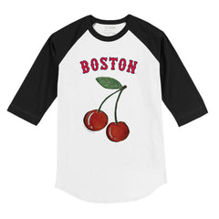 Boston Red Sox Tiny Turnip Youth Cherries 3/4-Sleeve Raglan Baseball T-Shirt Online