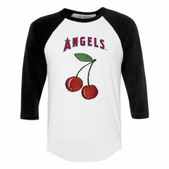 Los Angeles Angels Tiny Turnip Women's Cherries 3/4-Sleeve Raglan Baseball T-Shirt Online