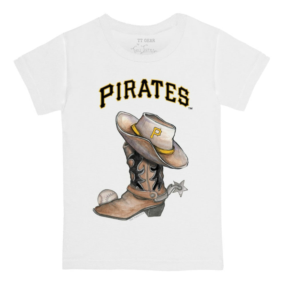 Pittsburgh Pirates Tiny Turnip Youth Cowboy Boot T-Shirt On Sale
