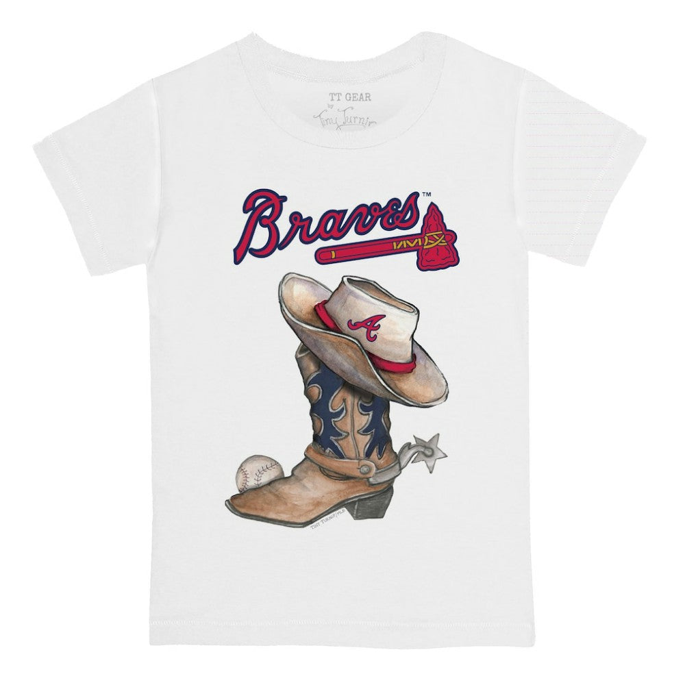 Atlanta Braves Tiny Turnip Youth Cowboy Boot T-Shirt Lifestyle
