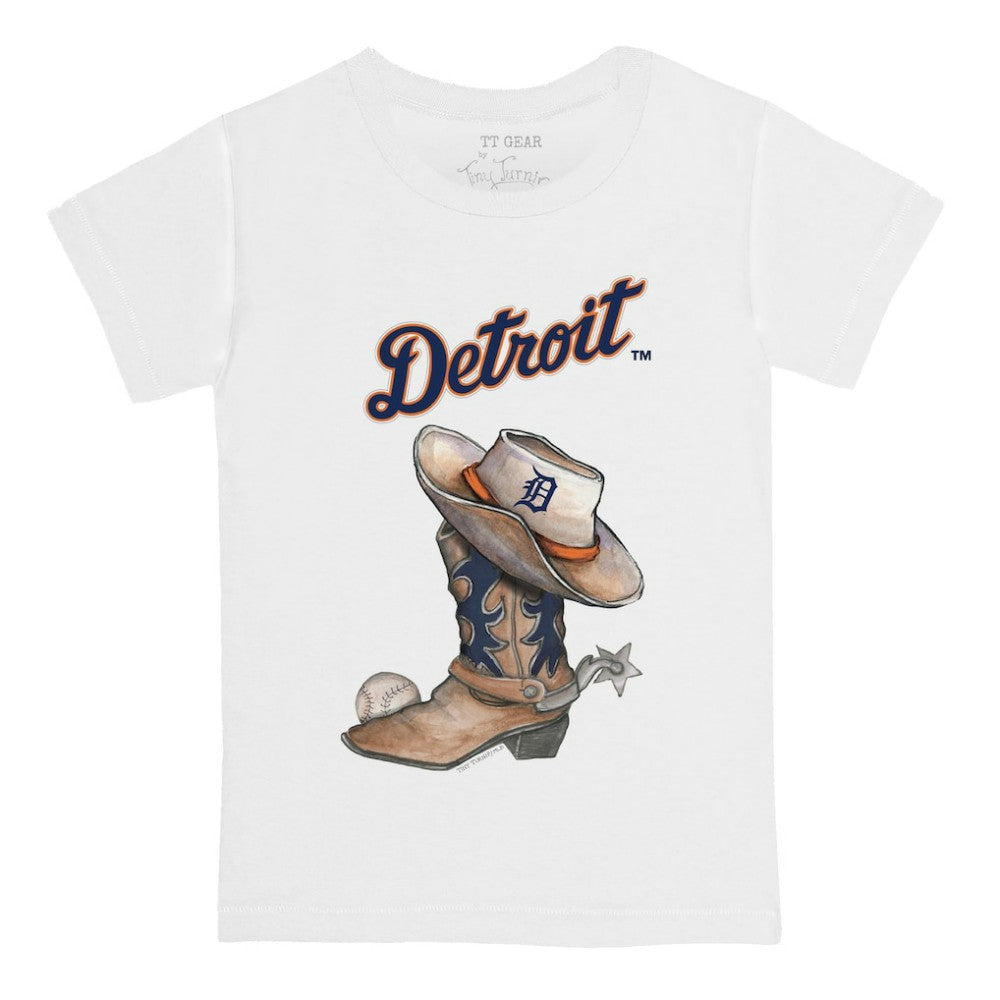 Detroit Tigers Tiny Turnip Youth Cowboy Boot T-Shirt On Sale