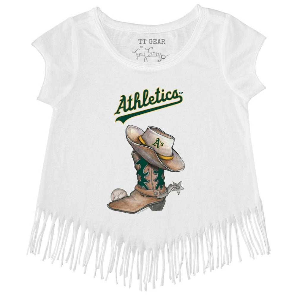 Athletics Tiny Turnip Girls Youth Cowboy Boot Fringe T-Shirt Online