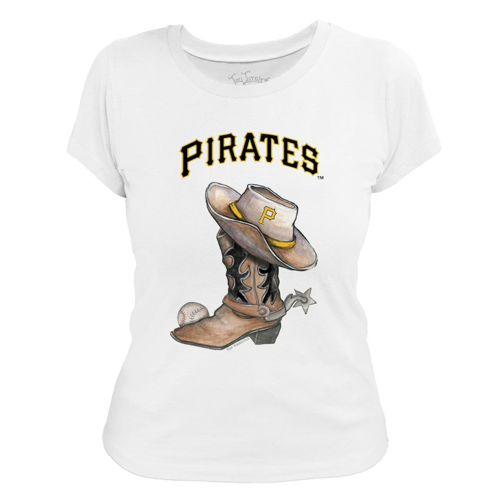 Pittsburgh Pirates Tiny Turnip Women's Cowboy Boot T-Shirt Online