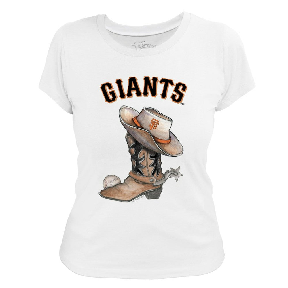 San Francisco Giants Tiny Turnip Women's Cowboy Boot T-Shirt Clearance