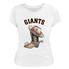 San Francisco Giants Tiny Turnip Women's Cowboy Boot T-Shirt Clearance