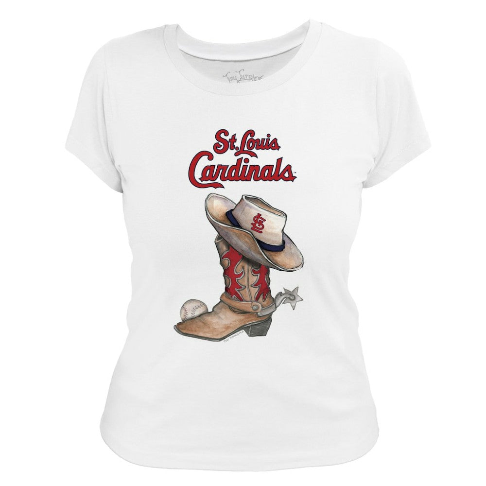 St. Louis Cardinals Tiny Turnip Women's Cowboy Boot T-Shirt Sale