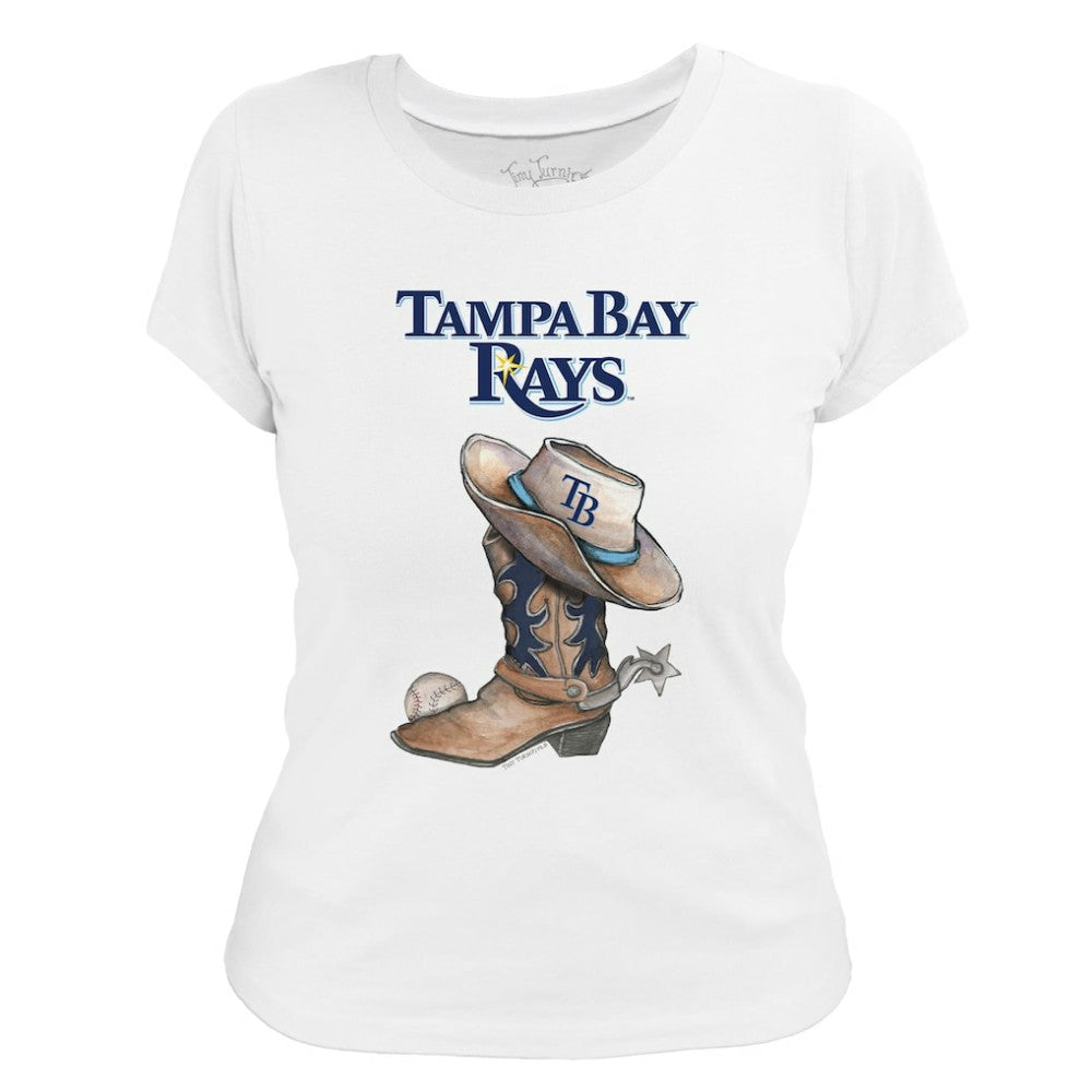 Tampa Bay Rays Tiny Turnip Women's Cowboy Boot T-Shirt for sale