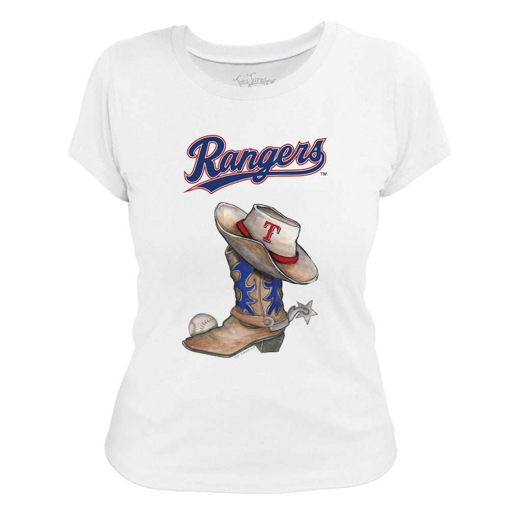 Texas Rangers Tiny Turnip Women's Cowboy Boot T-Shirt for sale
