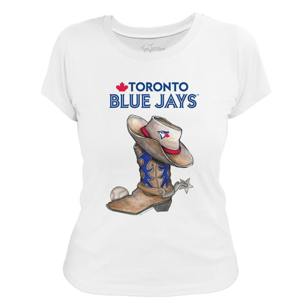 Toronto Blue Jays Tiny Turnip Women's Cowboy Boot T-Shirt Clearance