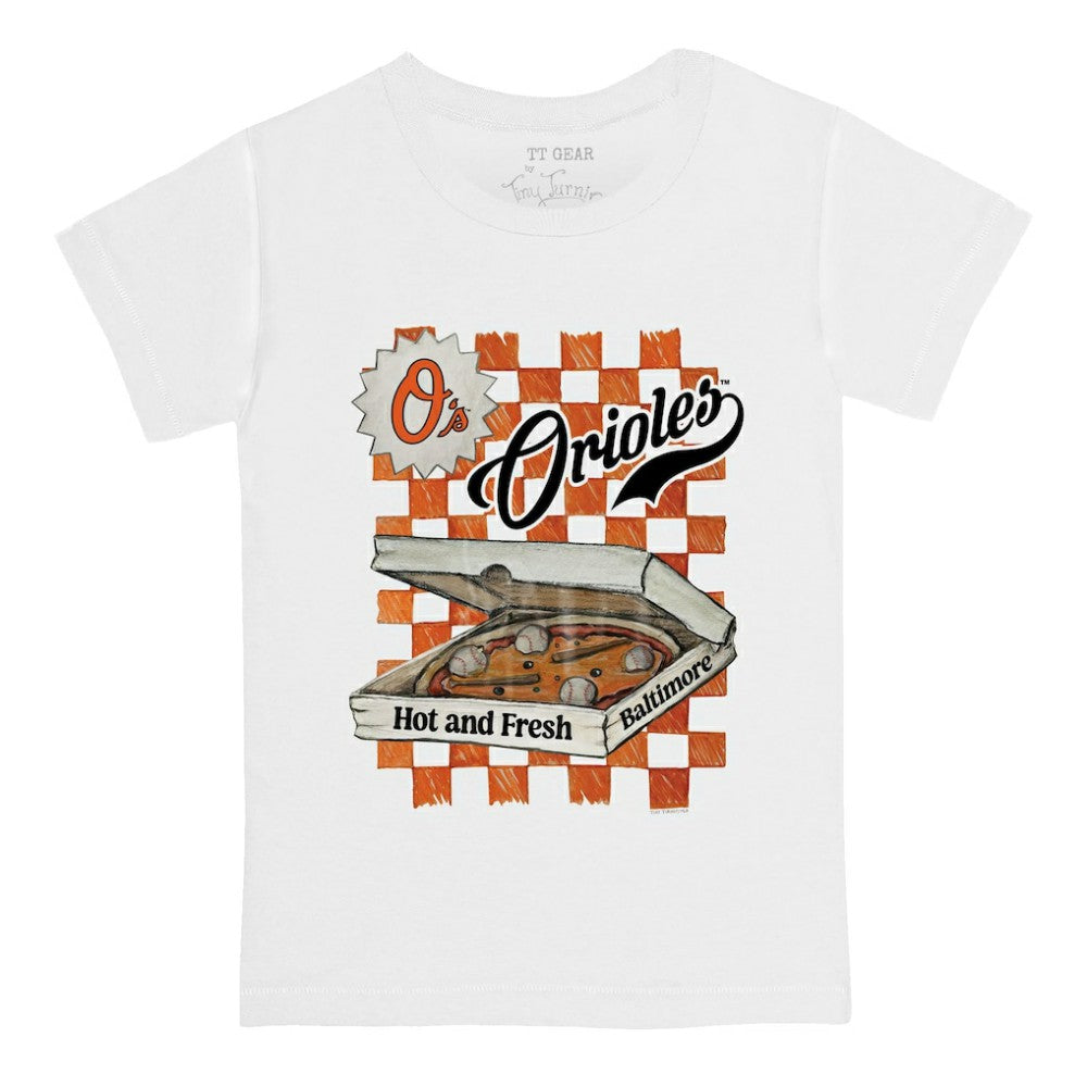 Baltimore Orioles Tiny Turnip Youth Pizza T-Shirt Near Me