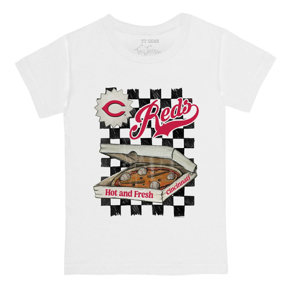 Cincinnati Reds Tiny Turnip Youth Pizza T-Shirt Near Me