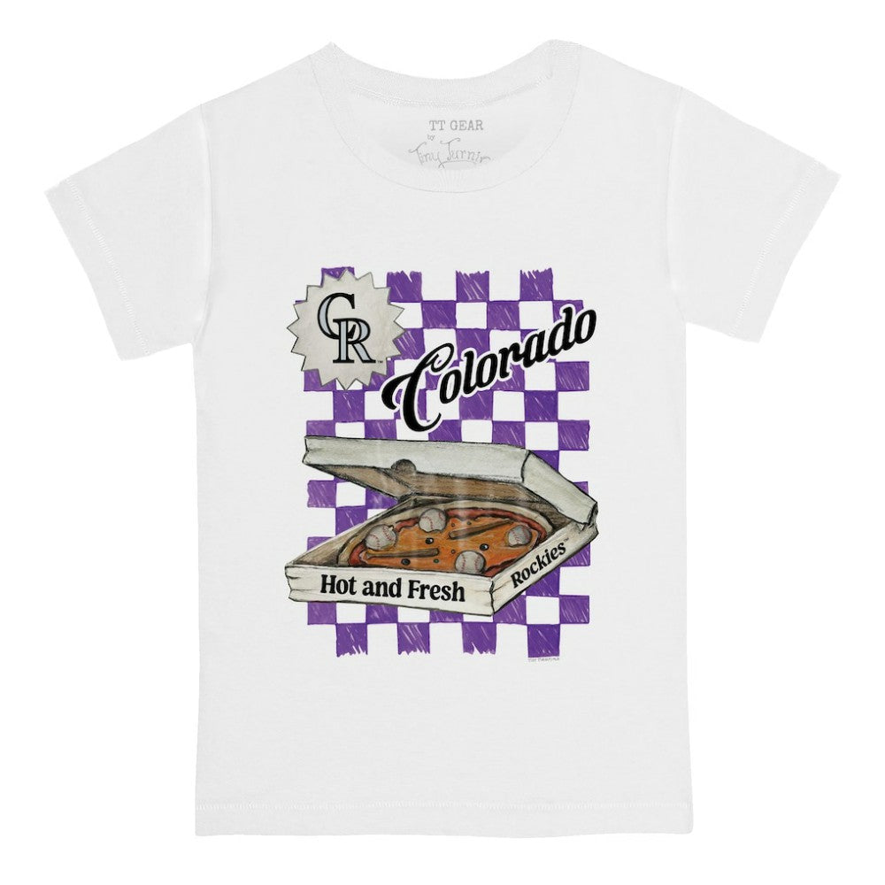 Colorado Rockies Tiny Turnip Youth Pizza T-Shirt Lifestyle
