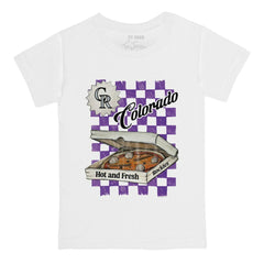 Colorado Rockies Tiny Turnip Youth Pizza T-Shirt Lifestyle