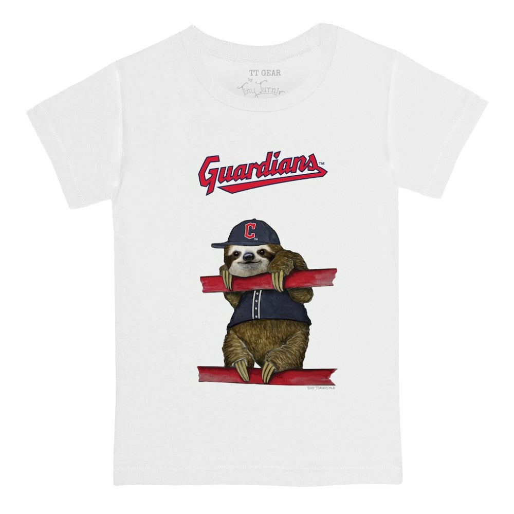 Cleveland Guardians Tiny Turnip Youth Sloth T-Shirt for sale