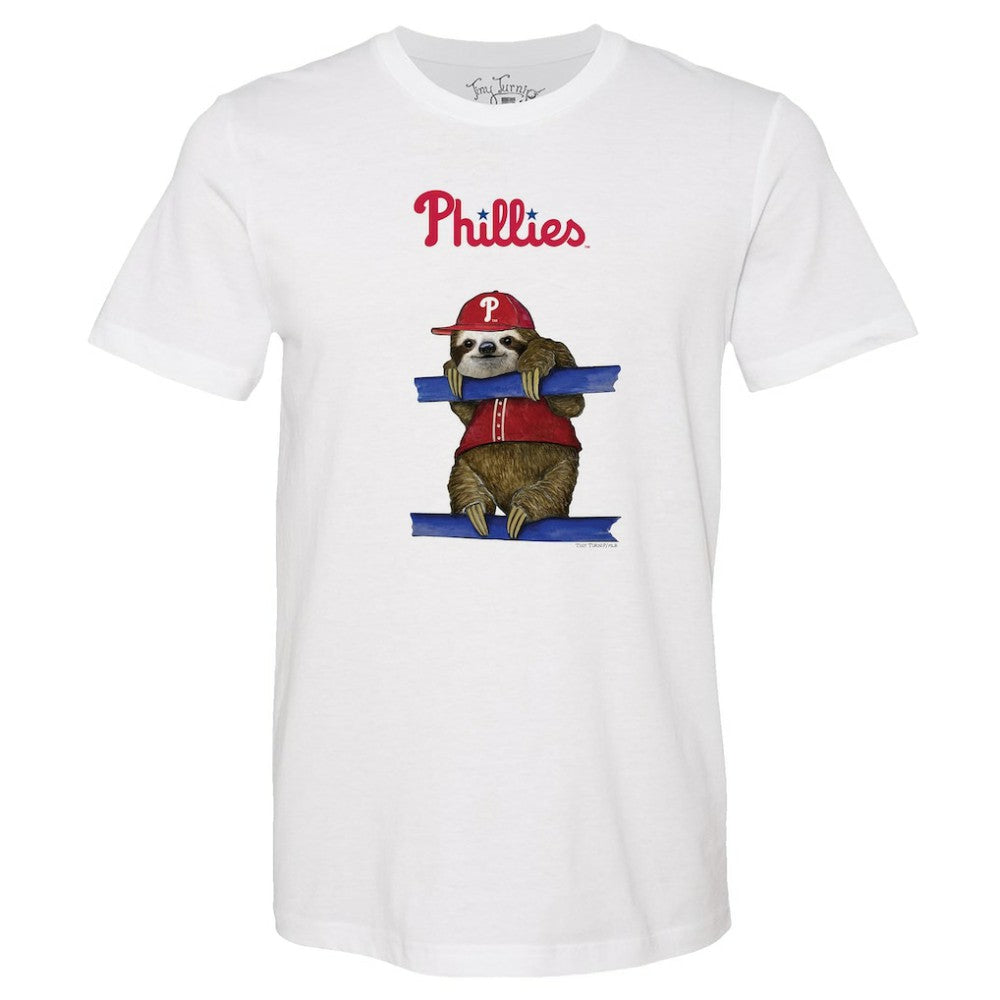 Philadelphia Phillies Tiny Turnip Unisex Sloth T-Shirt On Sale