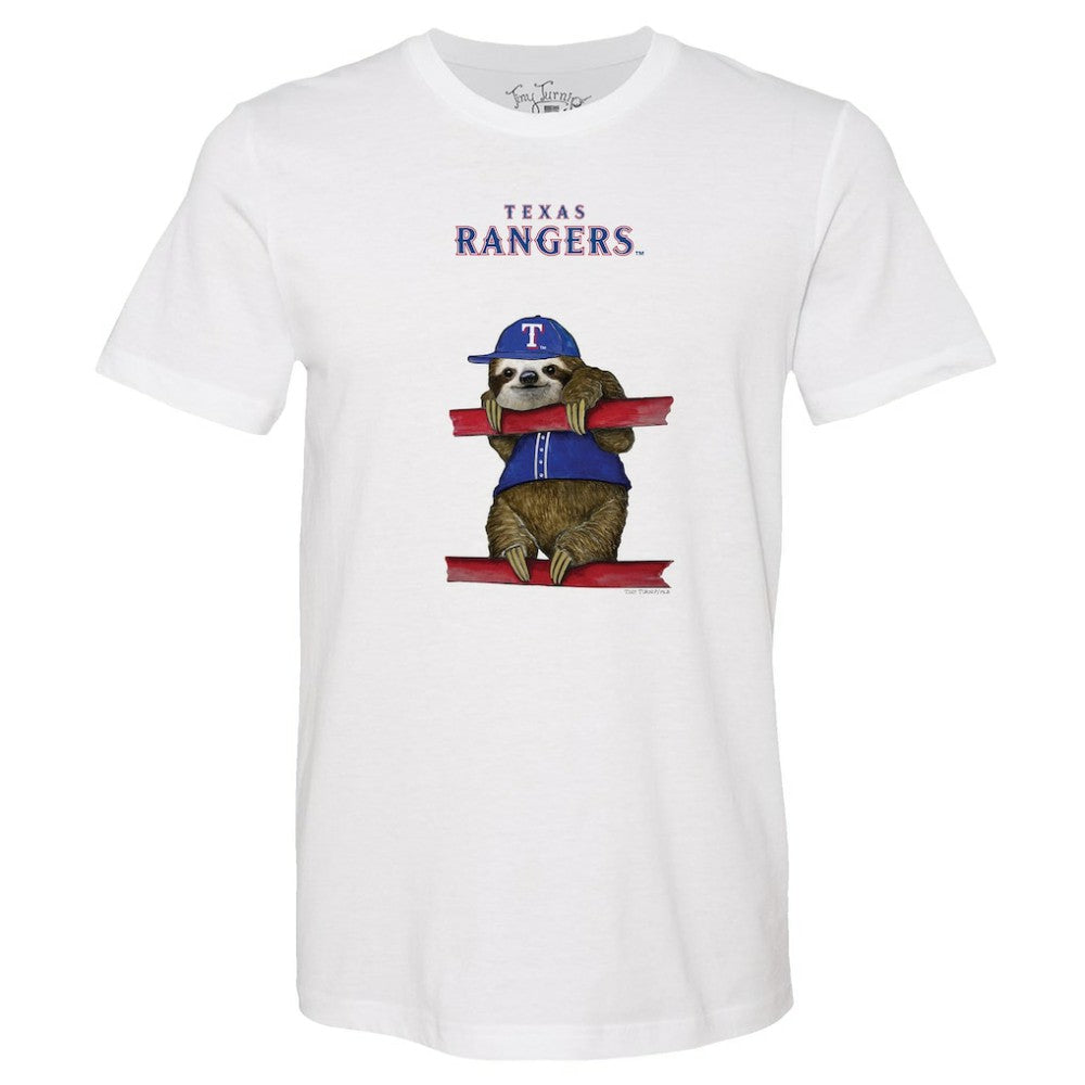 Texas Rangers Tiny Turnip Unisex Sloth T-Shirt discount