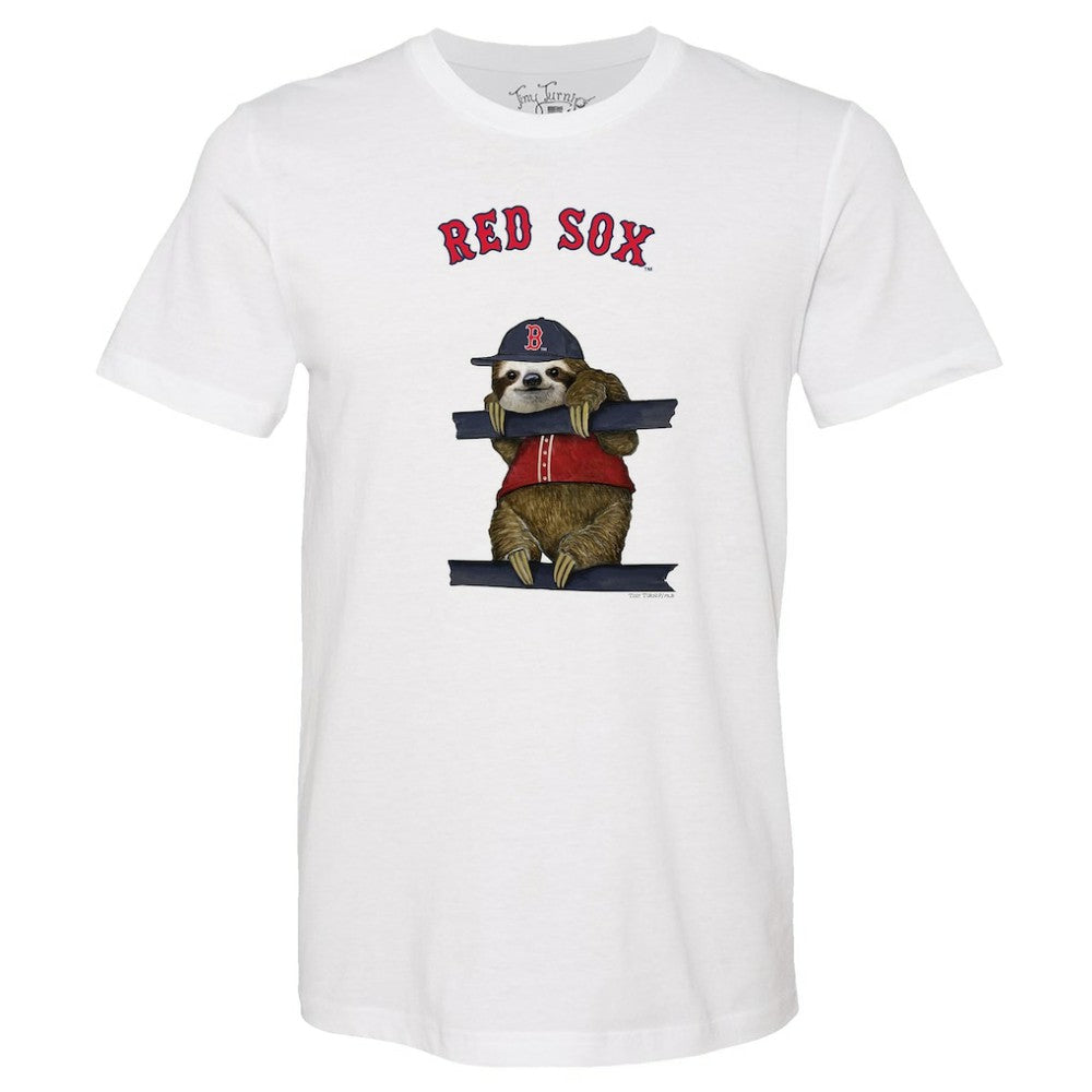 Boston Red Sox Tiny Turnip Unisex Sloth T-Shirt for sale