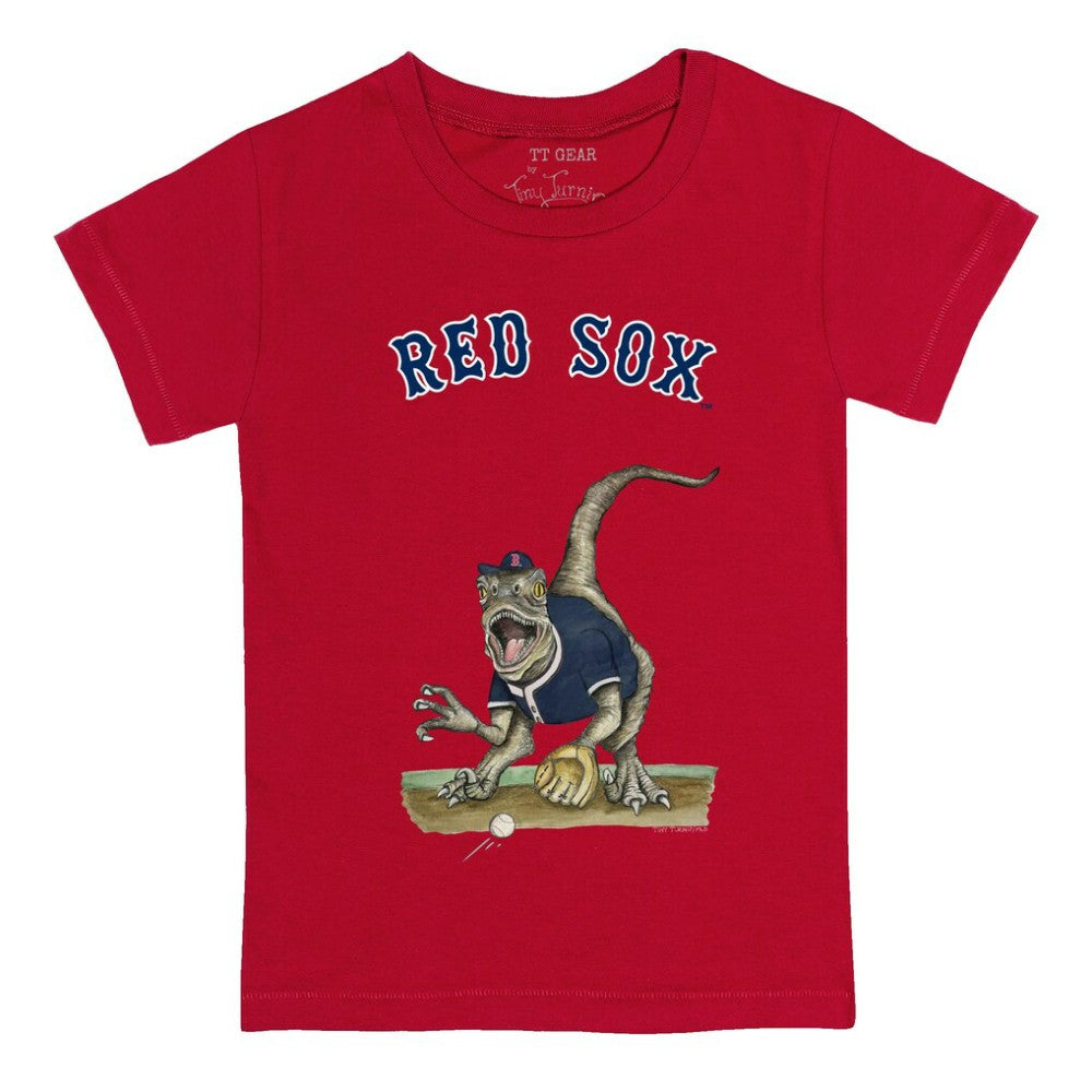 Boston Red Sox Tiny Turnip Youth Velociraptor T-Shirt discount
