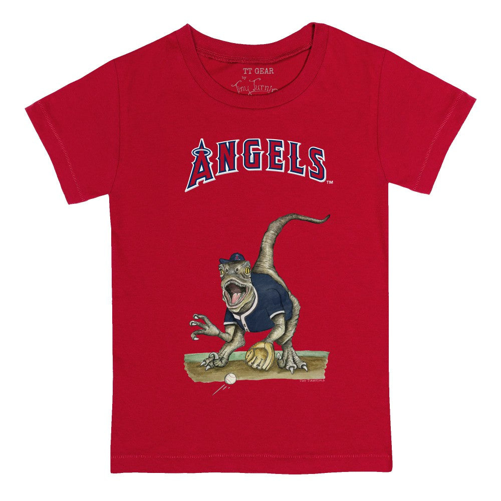 Los Angeles Angels Tiny Turnip Youth Velociraptor T-Shirt discount