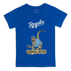 Kansas City Royals Tiny Turnip Youth Velociraptor T-Shirt On Sale