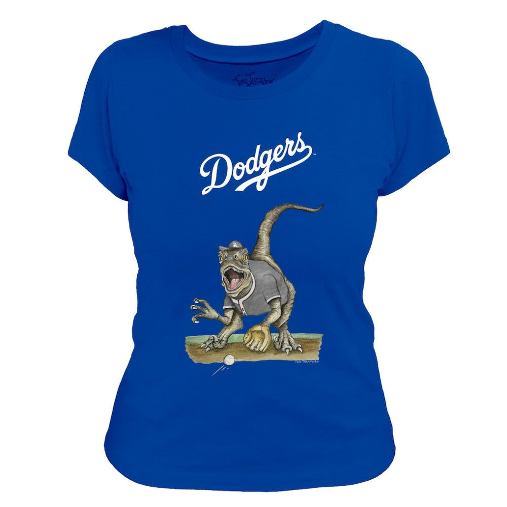 Los Angeles Dodgers Tiny Turnip Women's Velociraptor T-Shirt for sale