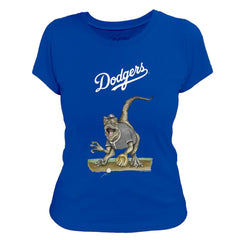Los Angeles Dodgers Tiny Turnip Women's Velociraptor T-Shirt for sale