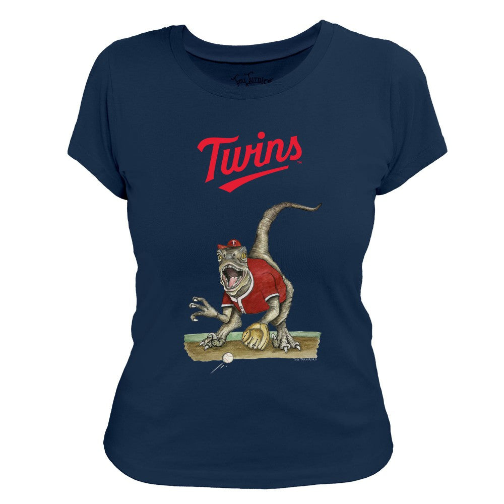 Minnesota Twins Tiny Turnip Women's Velociraptor T-Shirt Clearance