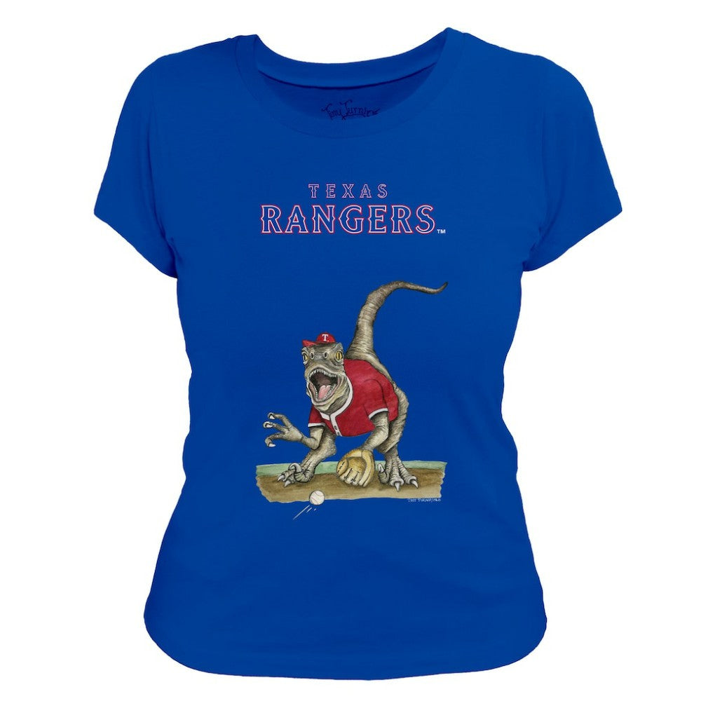 Texas Rangers Tiny Turnip Women's Velociraptor T-Shirt for sale