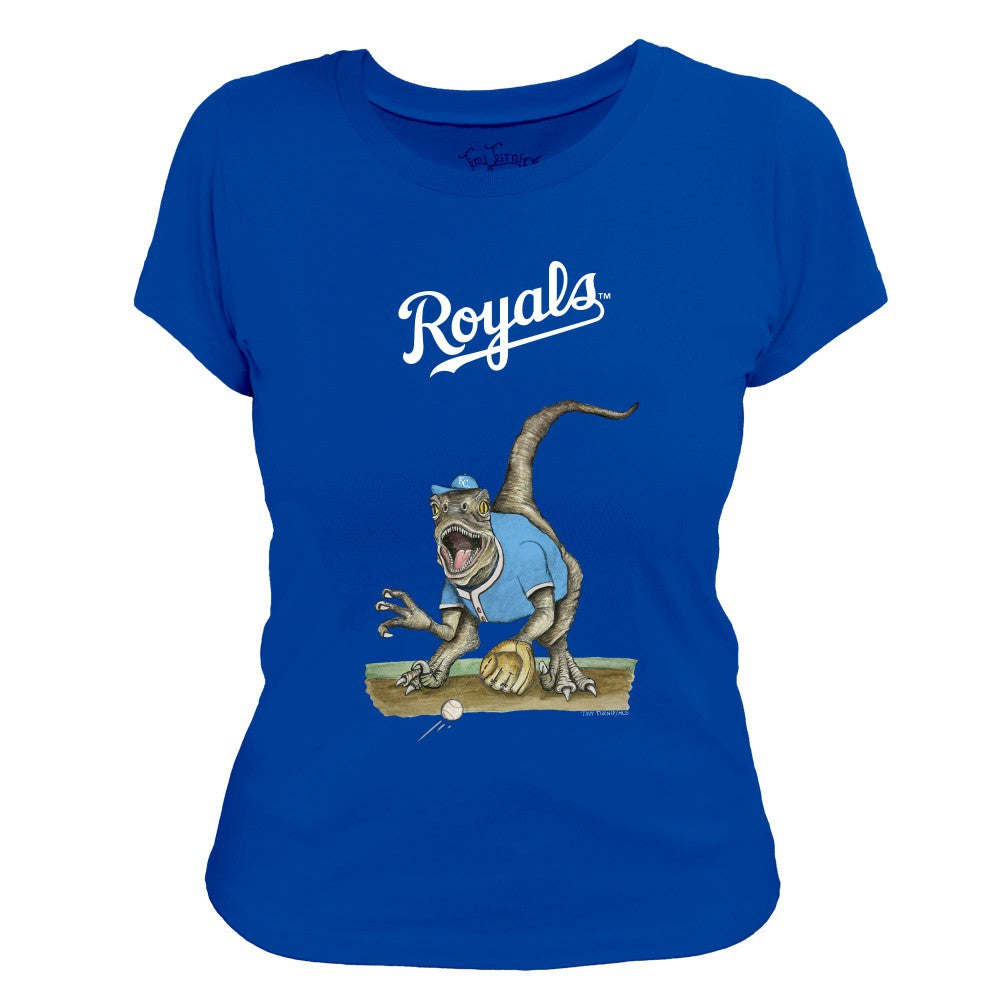 Kansas City Royals Tiny Turnip Women's Velociraptor T-Shirt Sale