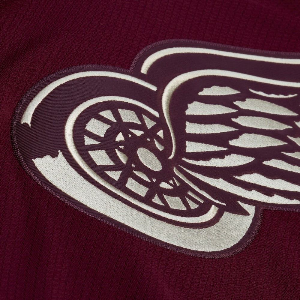 Detroit Red Wings - Mitchell & Ness x Just Don Jersey Hoodie Crimson