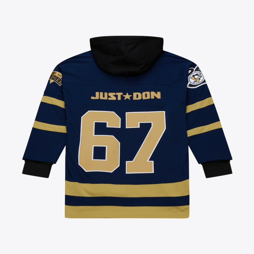 Pittsburgh Penguins Mitchell & Ness x Just Don Jersey Hoodie Navy