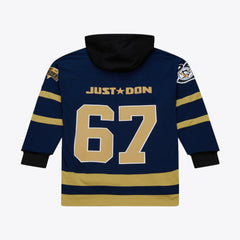 Pittsburgh Penguins Mitchell & Ness x Just Don Jersey Hoodie Navy