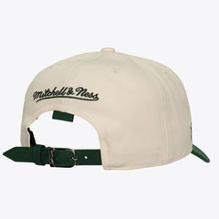 Toronto Maple Leafs - Mitchell & Ness x Just Don Wave Script Pro Strapback Hat Cream/Green
