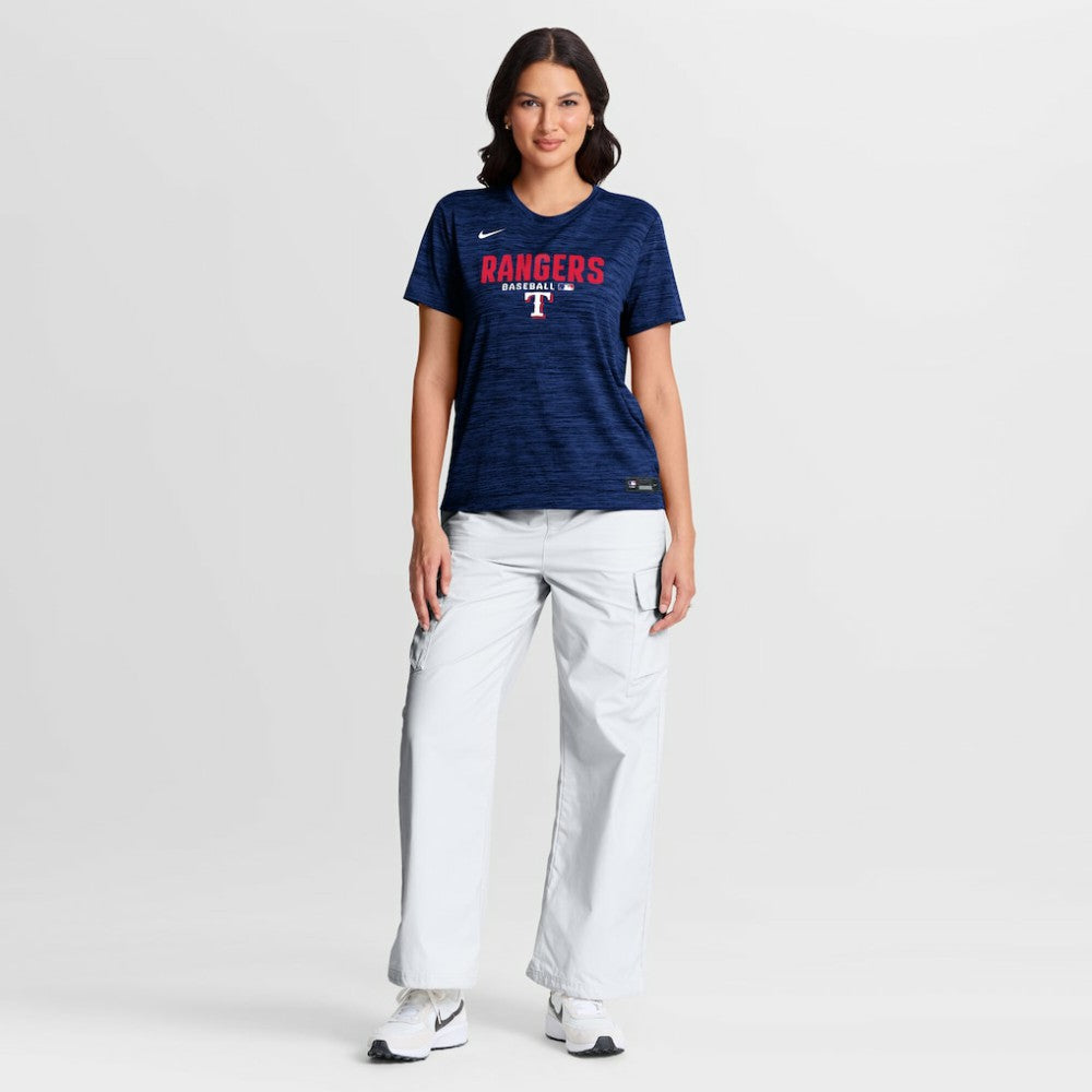 Texas Rangers Nike Women's Authentic Collection Velocity Dri-FIT T-Shirt On Sale