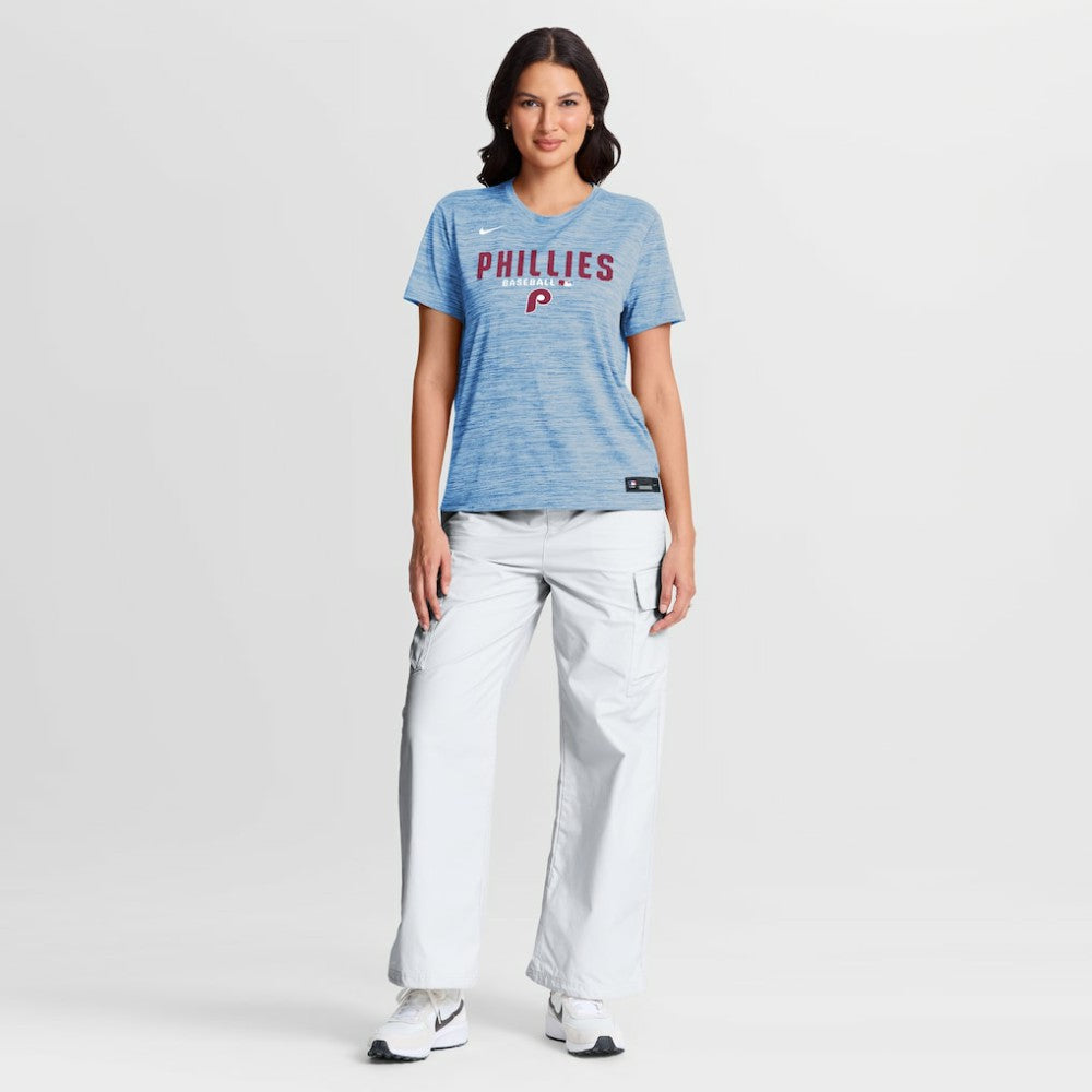 Philadelphia Phillies Nike Women's Authentic Collection Alternate Logo Velocity Dri-FIT T-Shirt Near Me