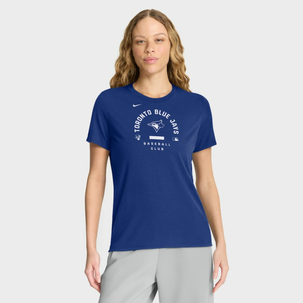 Toronto Blue Jays Nike Women's Authentic Collection Early Work Tri-Blend Dri-FIT T-Shirt On Sale