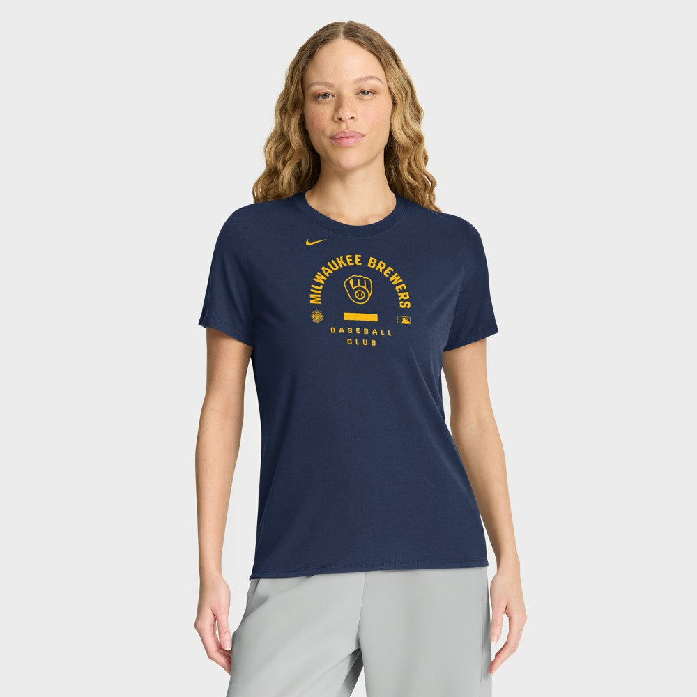 Milwaukee Brewers Nike Women's Authentic Collection Early Work Tri-Blend Dri-FIT T-Shirt Near Me