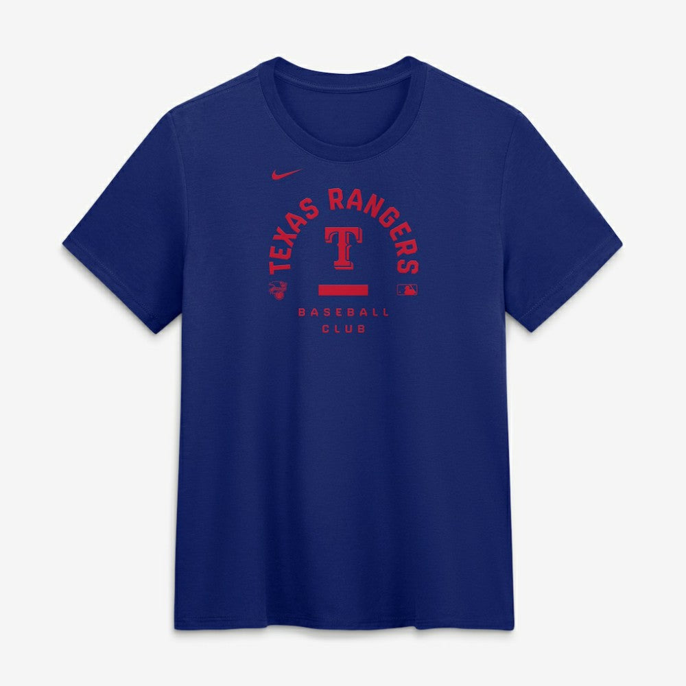 Texas Rangers Nike Women's Authentic Collection Early Work Tri-Blend Dri-FIT T-Shirt discount