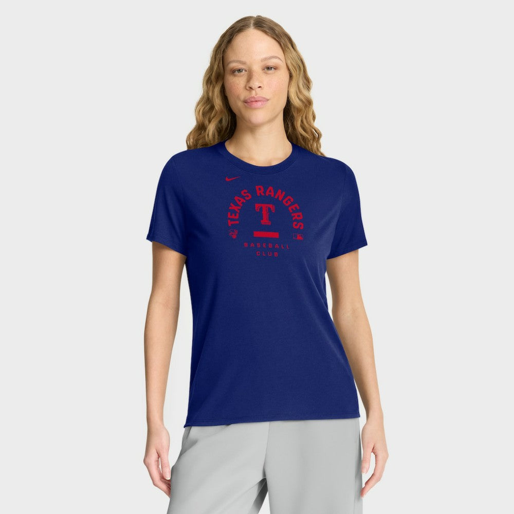 Texas Rangers Nike Women's Authentic Collection Early Work Tri-Blend Dri-FIT T-Shirt discount