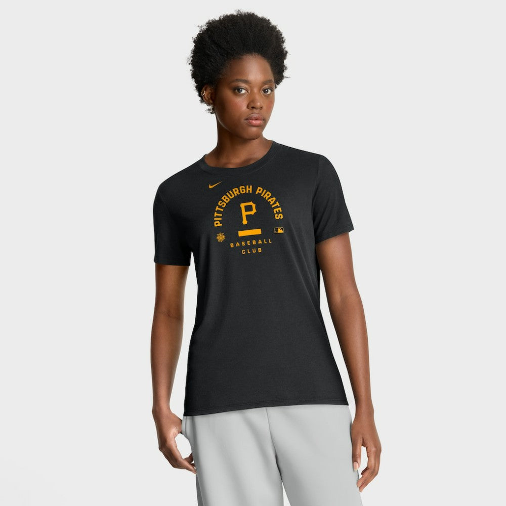 Pittsburgh Pirates Nike Women's Authentic Collection Early Work Tri-Blend Dri-FIT T-Shirt Clearance