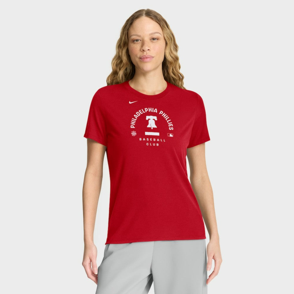 Philadelphia Phillies Nike Women's Authentic Collection Early Work Tri-Blend Dri-FIT T-Shirt Clearance