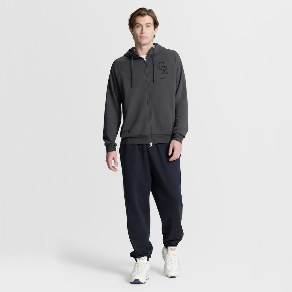 Colorado Rockies Nike Authentic Collection Player Raglan Dri-FIT Full-Zip Hoodie Sale