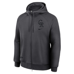 Colorado Rockies Nike Authentic Collection Player Raglan Dri-FIT Full-Zip Hoodie Sale