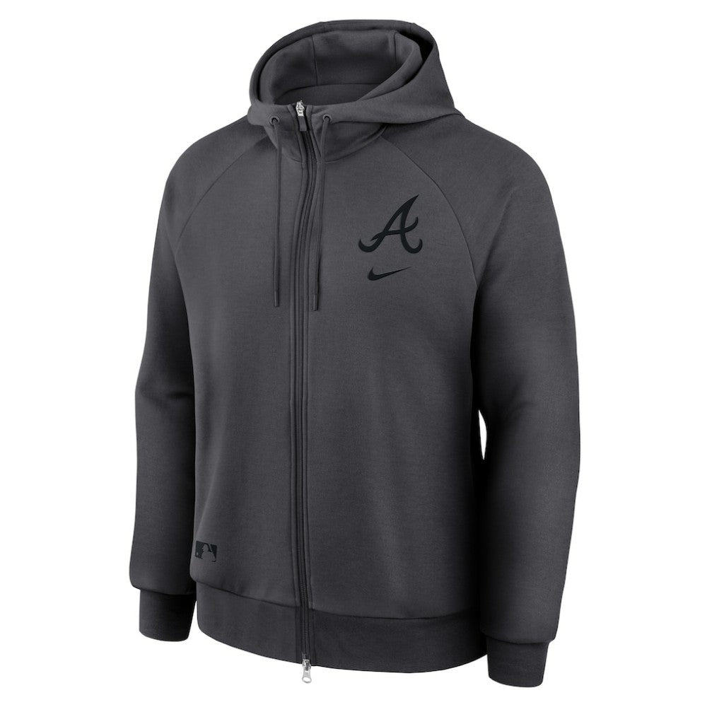 Atlanta Braves Nike Authentic Collection Player Raglan Dri-FIT Full-Zip Hoodie Sale