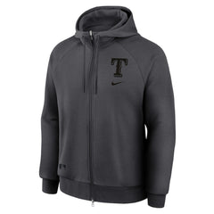 Texas Rangers Nike Authentic Collection Player Raglan Dri-FIT Full-Zip Hoodie Clearance