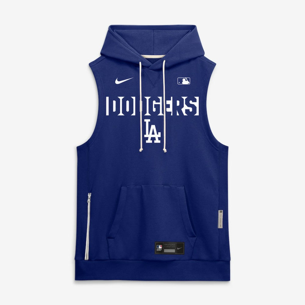 Los Angeles Dodgers Nike Authentic Collection Standard Issue Dri-FIT Sleeveless Hoodie Clearance