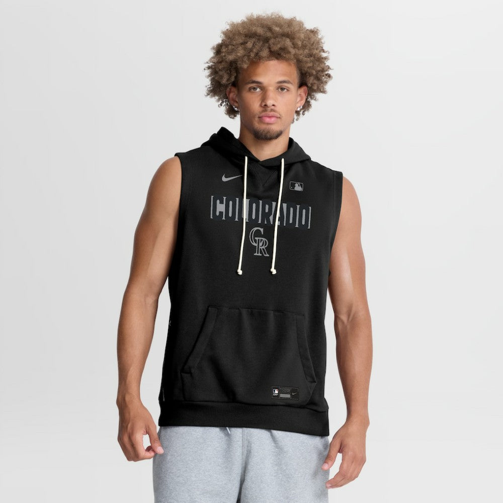 Colorado Rockies Nike Authentic Collection Standard Issue Dri-FIT Sleeveless Hoodie for sale