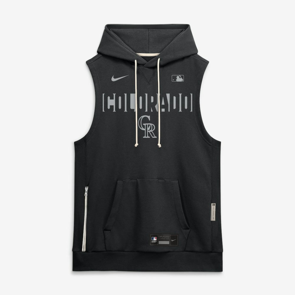 Colorado Rockies Nike Authentic Collection Standard Issue Dri-FIT Sleeveless Hoodie for sale