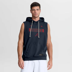 Atlanta Braves Nike Authentic Collection Standard Issue Dri-FIT Sleeveless Hoodie Lifestyle