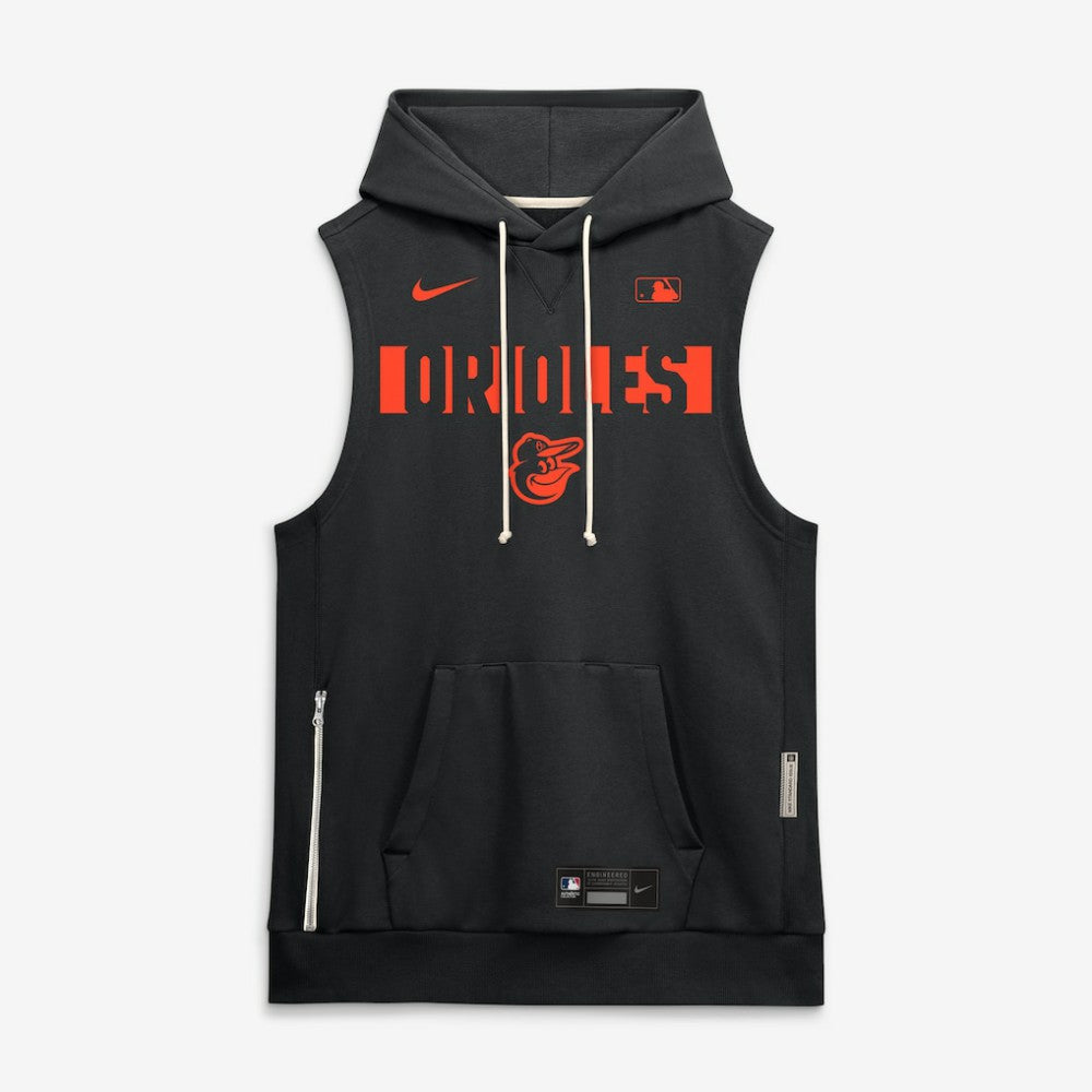 Baltimore Orioles Nike Authentic Collection Standard Issue Dri-FIT Sleeveless Hoodie On Sale